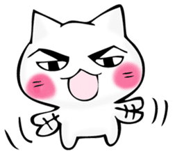 Mr. manly facial cat sticker #12121017