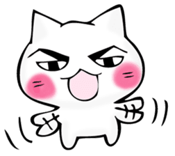 Mr. manly facial cat sticker #12121017
