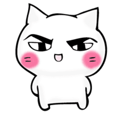 Mr. manly facial cat sticker #12121018