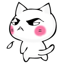 Mr. manly facial cat sticker #12121019