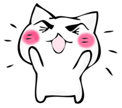 Mr. manly facial cat sticker #12121021