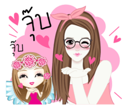 Looknam and little Cindy sticker #12121675