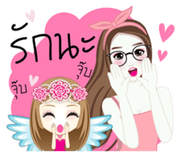 Looknam and little Cindy sticker #12121701