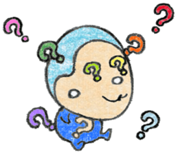 Cute monkey, "Sarumu" sticker #12121737