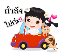 NOKwheed a little girl with braids.2 sticker #12122513