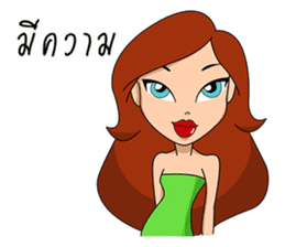 Pageant Words, Molly Pageant Girl sticker #12123207