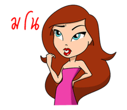 Pageant Words, Molly Pageant Girl sticker #12123208