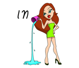 Pageant Words, Molly Pageant Girl sticker #12123210