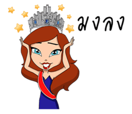 Pageant Words, Molly Pageant Girl sticker #12123214