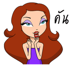 Pageant Words, Molly Pageant Girl sticker #12123218
