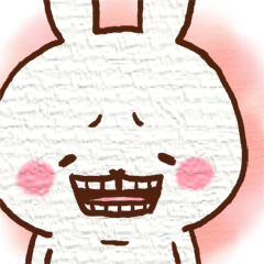 A gap between teeth of cute Rabbit.