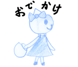 niece draw cats sticker #12124241