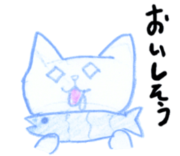 niece draw cats sticker #12124242