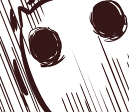 White and square cat sticker #12125295