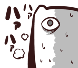 White and square cat sticker #12125317