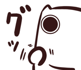 White and square cat sticker #12125319