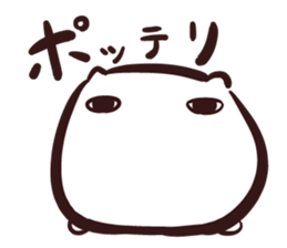 White and square cat sticker #12125324