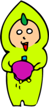 Green soybeans Taro sticker #12126671