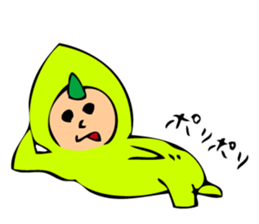Green soybeans Taro sticker #12126678