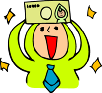 Green soybeans Taro sticker #12126679