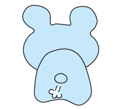 Blue suitable bear sticker #12127845