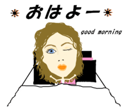 Kawaii Woman(Let's hang out!) sticker #12127974