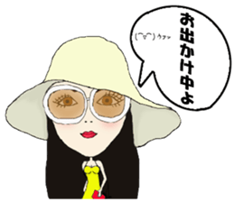 Kawaii Woman(Let's hang out!) sticker #12127979