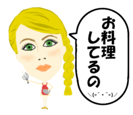 Kawaii Woman(Let's hang out!) sticker #12127983