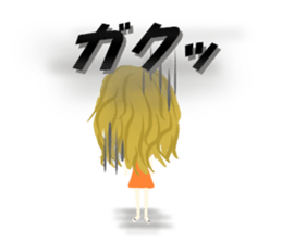 Kawaii Woman(Let's hang out!) sticker #12127988