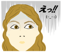 Kawaii Woman(Let's hang out!) sticker #12127992