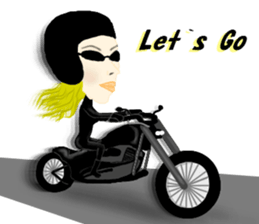 Kawaii Woman(Let's hang out!) sticker #12128003