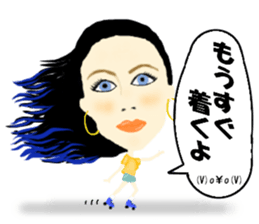 Kawaii Woman(Let's hang out!) sticker #12128004