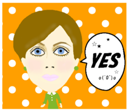 Kawaii Woman(Everday) sticker #12128378