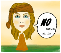 Kawaii Woman(Everday) sticker #12128379