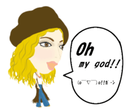 Kawaii Woman(Everday) sticker #12128380