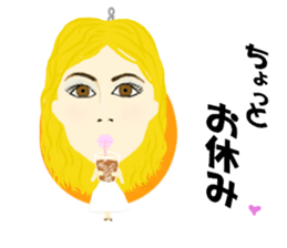 Kawaii Woman(Everday) sticker #12128401