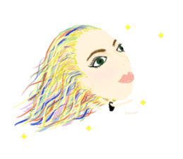 Kawaii Woman(Everday) sticker #12128406