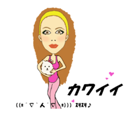 Kawaii Woman(Everday) sticker #12128408