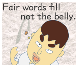 Nice proverb<E> sticker #12129855