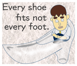 Nice proverb<E> sticker #12129864