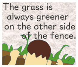 Nice proverb<E> sticker #12129875