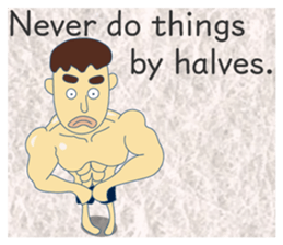 Nice proverb<E> sticker #12129886