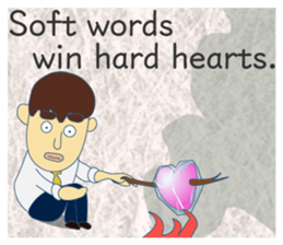 Nice proverb<E> sticker #12129890