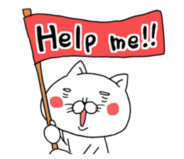 A cat tells feeling's feelings 2 sticker #12129920