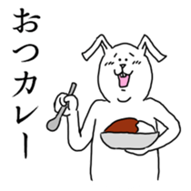 rabbit say a play on words. sticker #12129975