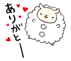 Fluffy Pom Pom Sheep sticker #12130862