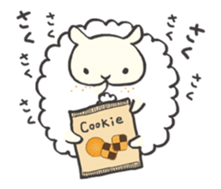 Fluffy Pom Pom Sheep sticker #12130863