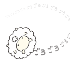 Fluffy Pom Pom Sheep sticker #12130874