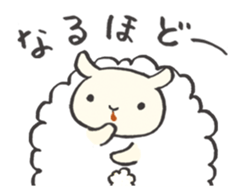 Fluffy Pom Pom Sheep sticker #12130877