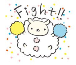 Fluffy Pom Pom Sheep sticker #12130880